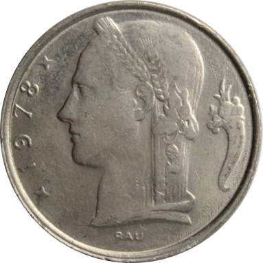 5 франков 1978 г. (Belgique)