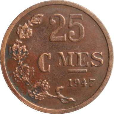 25 сантимов 1947 г.