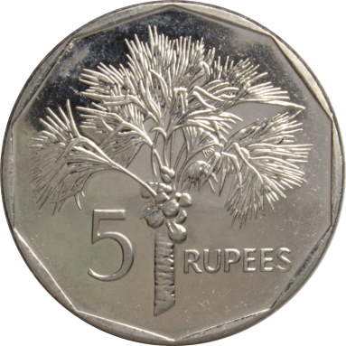5 рупий 2010 г.