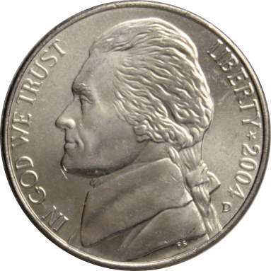5 центов 2004 г. (Освоение Запада -  экспедиция Льюиса и Кларка)
