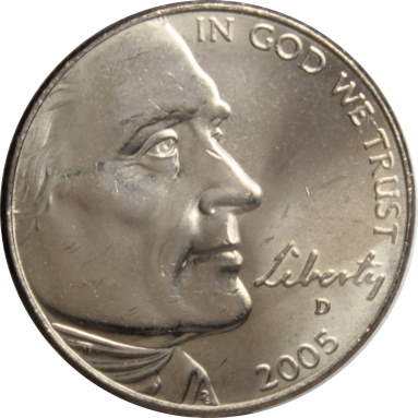 5 центов 2005 г. (Освоение Запада - выход к океану)