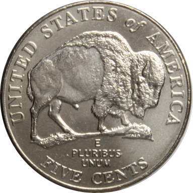 5 центов 2005 г. (Освоение Запада - бизон)