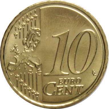 10 евроцентов 2011 г.