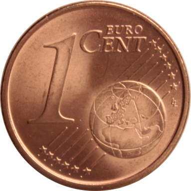 1 евроцент 2014 г.