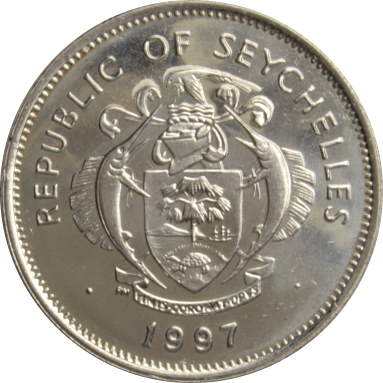 1 рупия 1997 г.