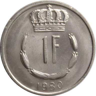 1 франк 1980 г.
