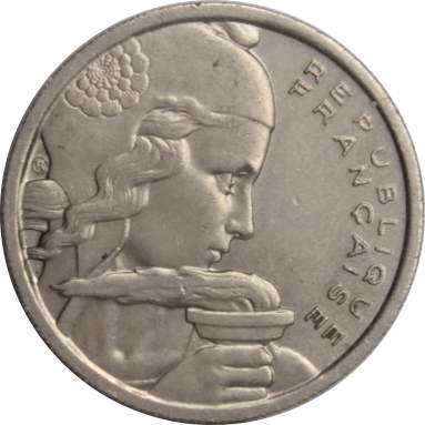 100 франков 1954 г.