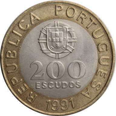 200 эскудо 1991 г.