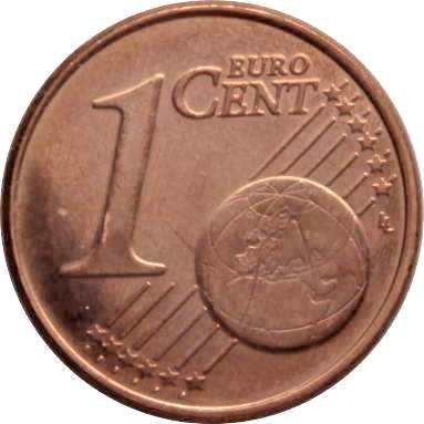 1 евроцент 2009 г.