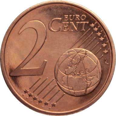 2 евроцента 2009 г.