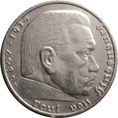 5 марок 1938 г.