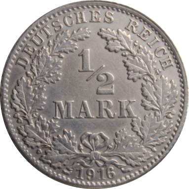 1/2 марки 1916 г.