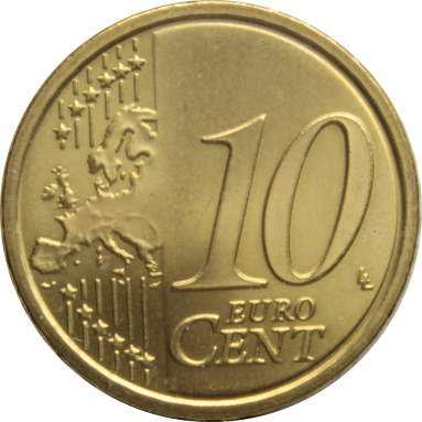 10 евроцентов 2012 г.
