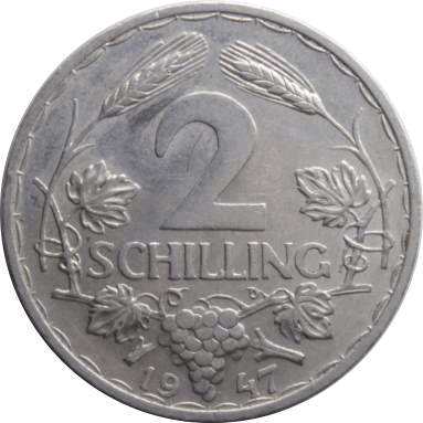 2 шиллинга 1947 г.