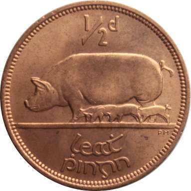 1/2 пенни 1966 г.