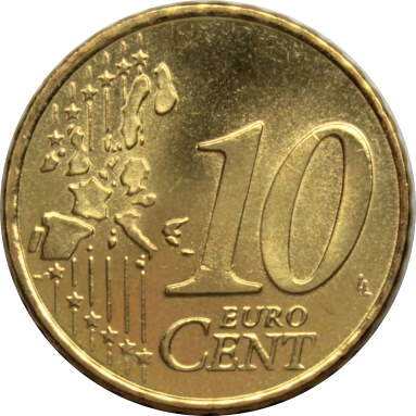 10 евроцентов 2004 г.