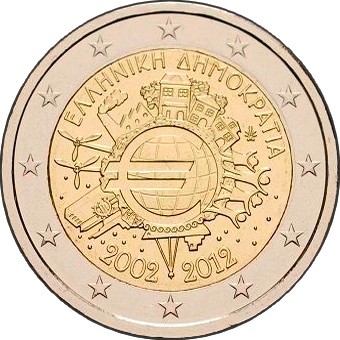 Греция - 10 лет наличному евро