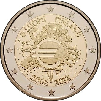 Финляндия - 10 лет наличному евро