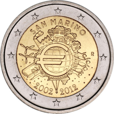 Сан Марино - 10 лет наличному евро